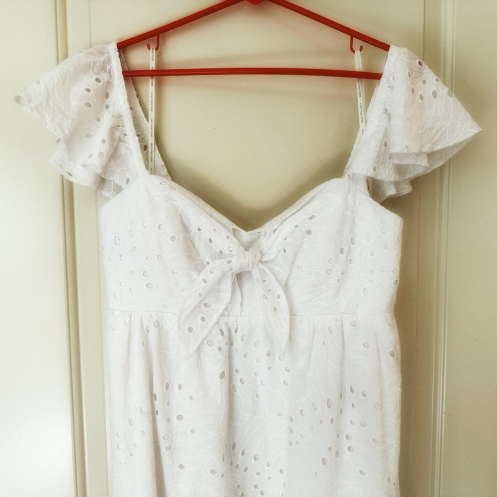 Lilly Pulitzer White Eyelet Midi Dress - Picture 2 of 5